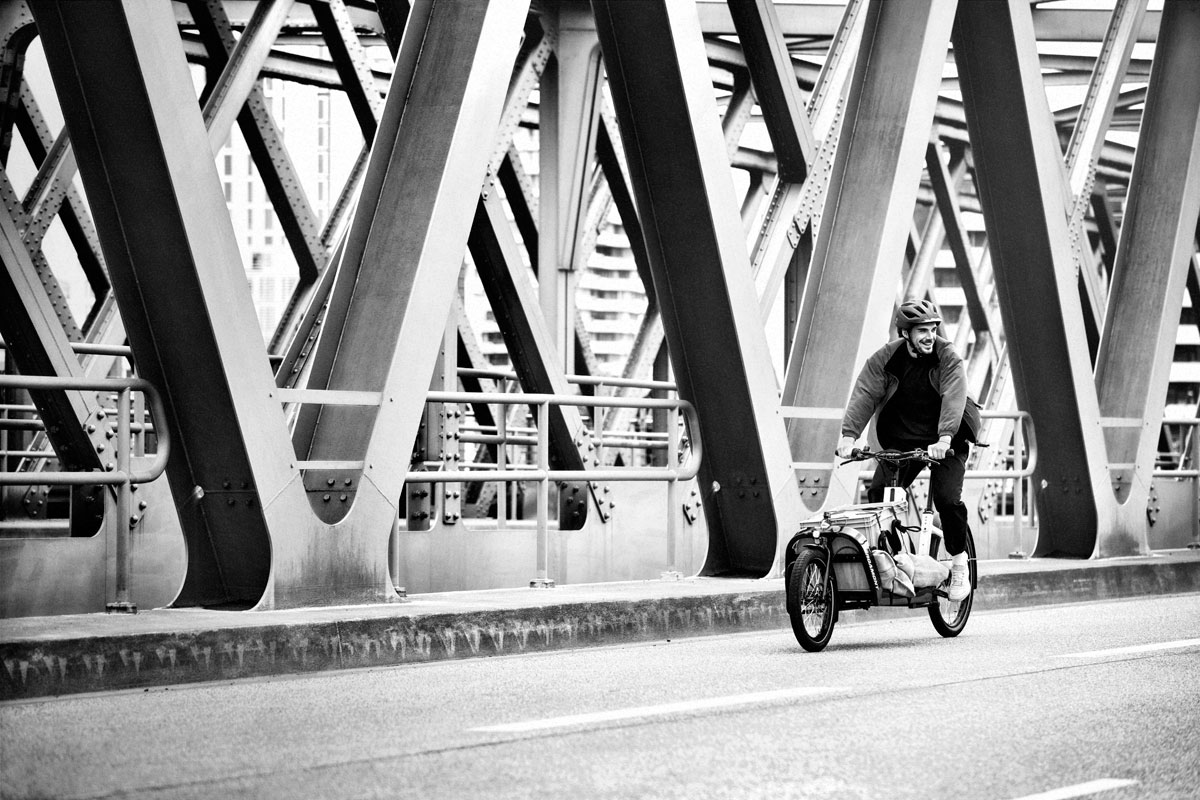 Cargobike on Bridge