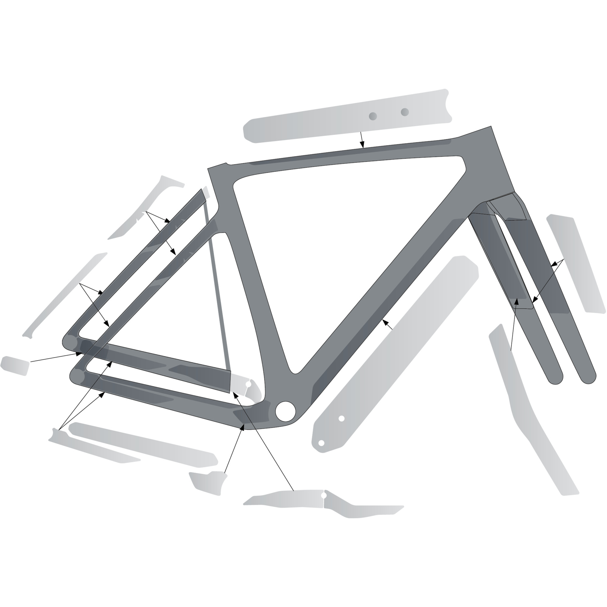 SYNCROS ADDICT GRAVEL Frame Protection Kit SYNCROS ADDICT GRAVEL Frame Protection Kit