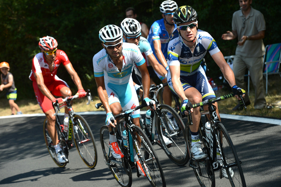 Simon Clarke leading Stage 4 Simon Clarke leading Stage 4