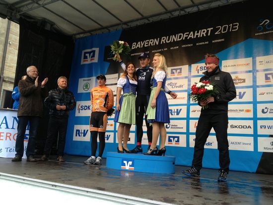 Haussler on top of the podium