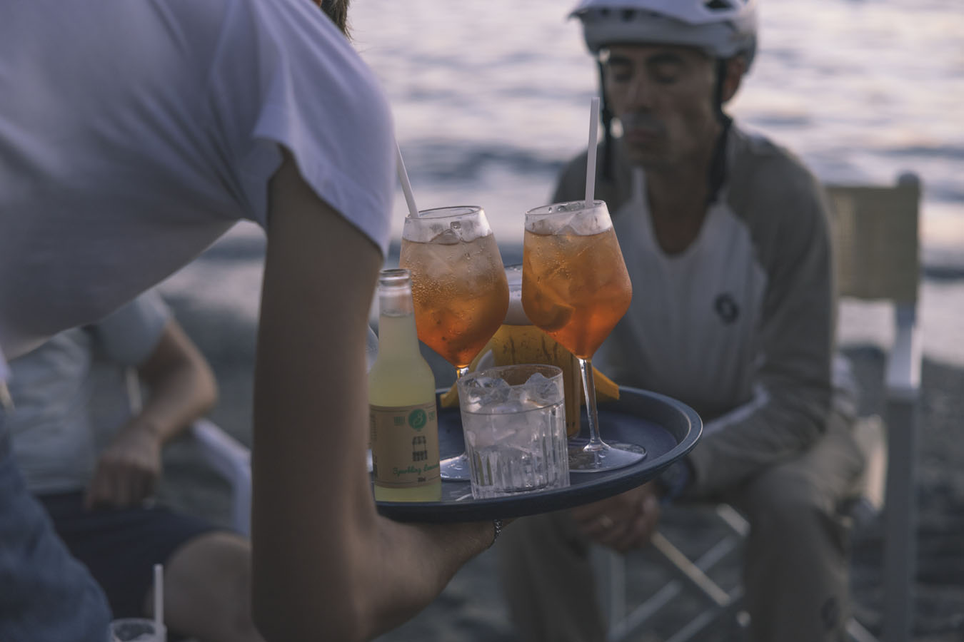 Close up of drinks served