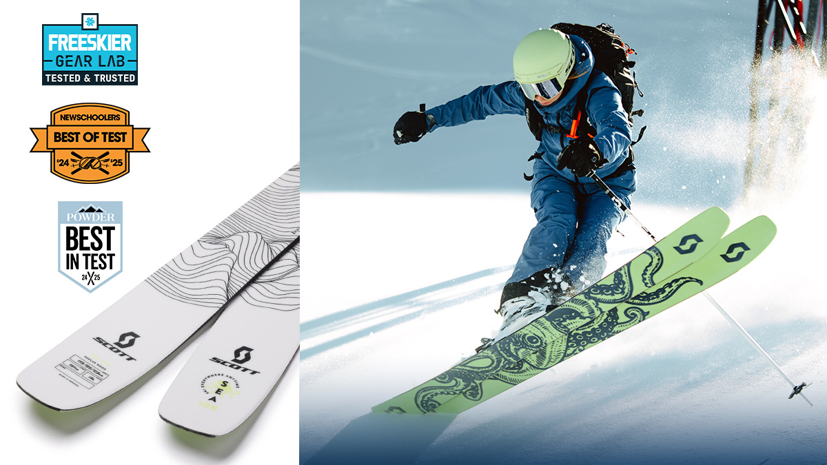 Award winning SEA 108 ski: Freeskier Editors Pick, Newschooler Best of Test, Powder Best in Test