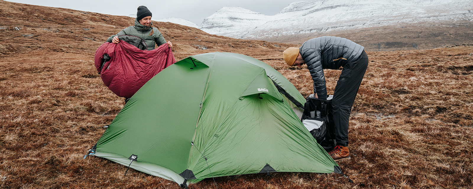 Tente tipi Bach Wickiup 3 Set : Double-toit + Mât + chambre intégrale