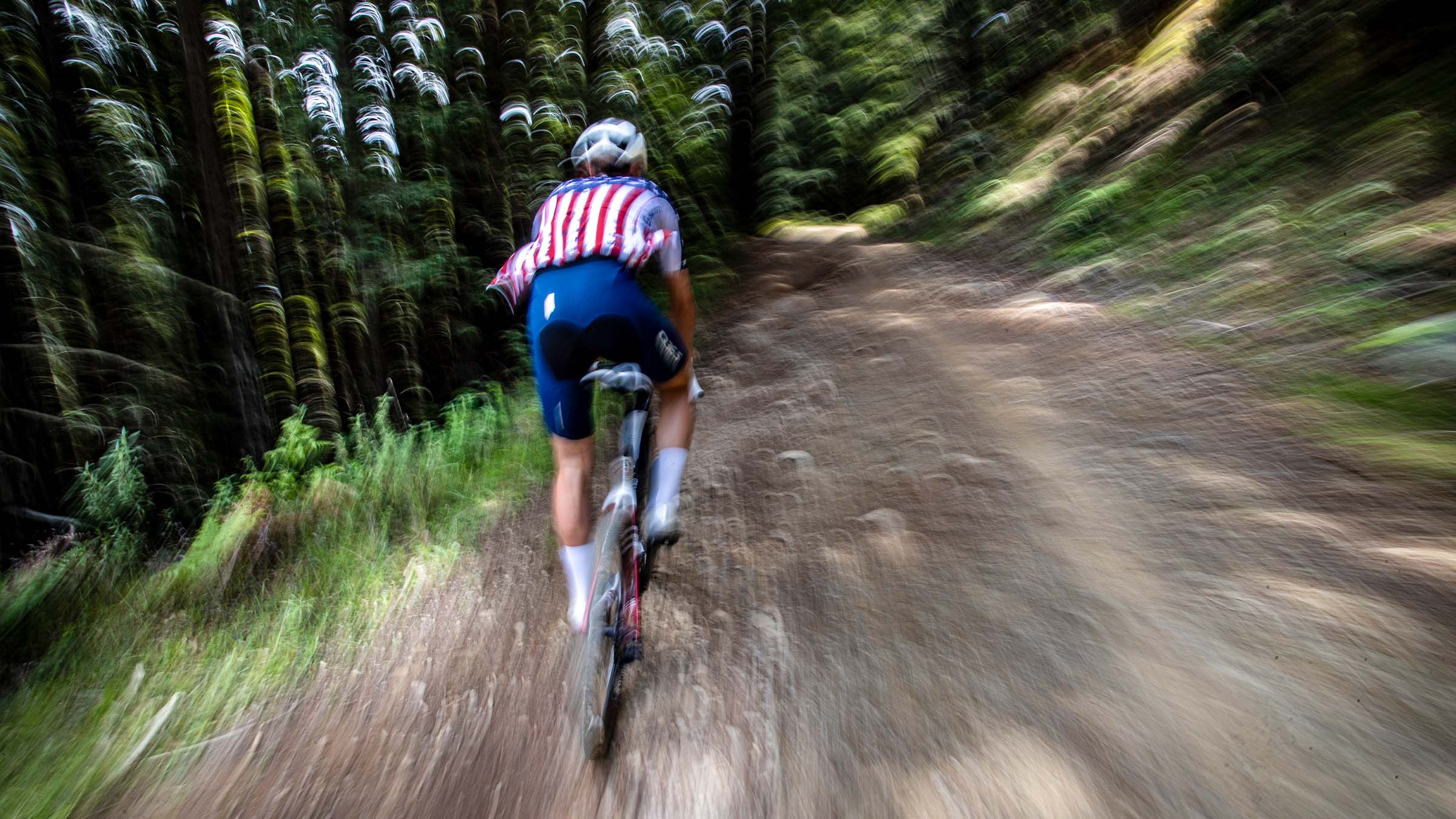 Brennan Wertz riding in his hometown of Mill Valley, CA