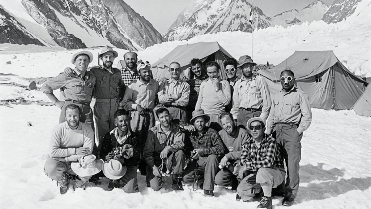 Climbing group of K2