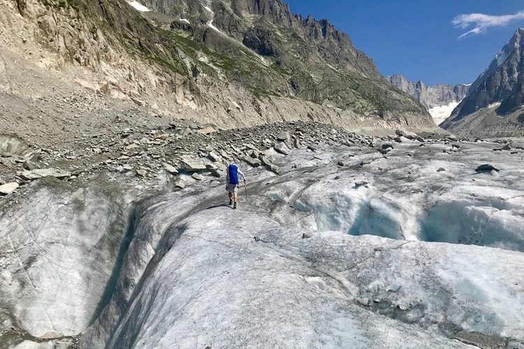 Harald on a glaciers walking