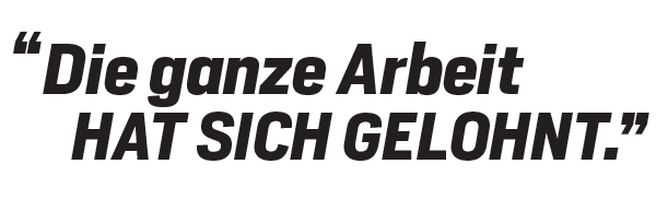Die ganze Arbeit hat sich gelohnt Cody Webb