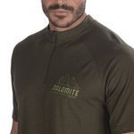 DOLOMITE Cristallo Merino Zip Short-sleeve Men's Tee