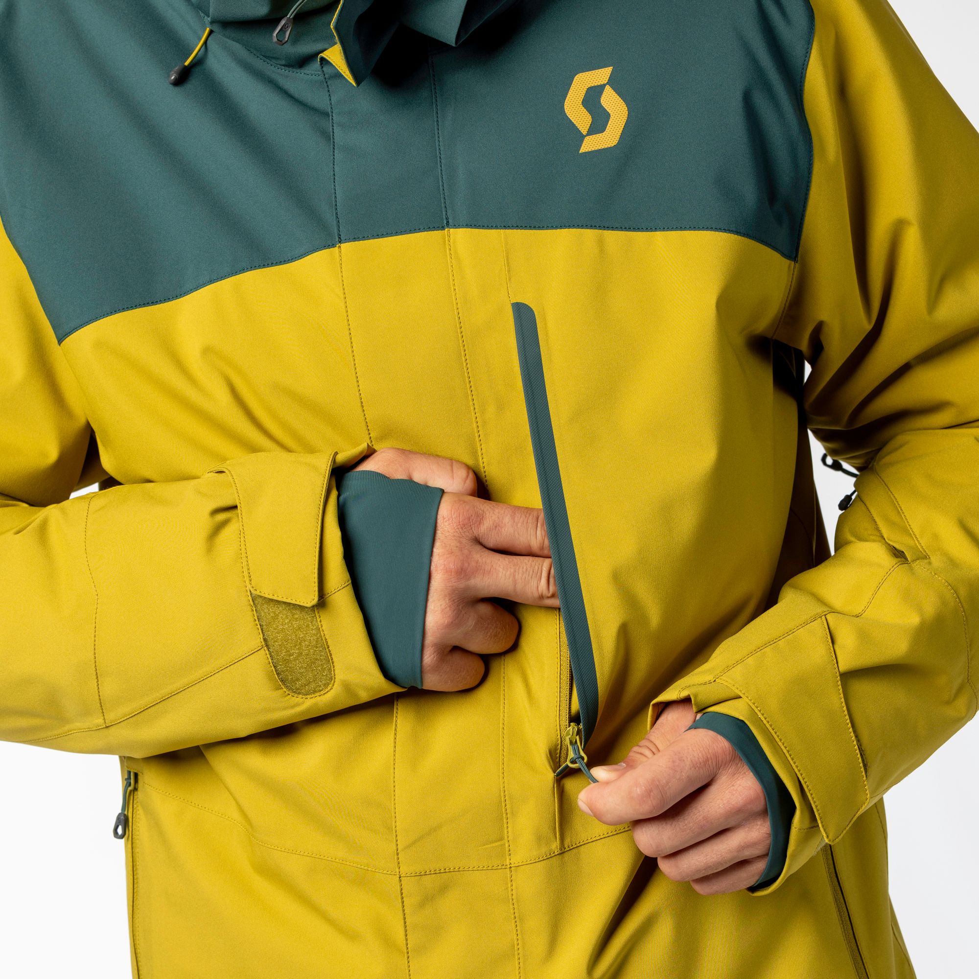 SCOTT-JACKET W'S ULTIMATE DRYO 10 FIR GREEN/CLOUD PINK - Ski jacket