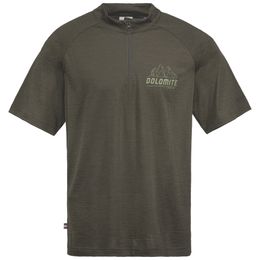 DOLOMITE Cristallo Merino Zip Short-sleeve Men's Tee