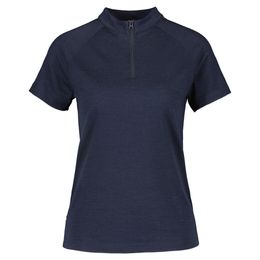 DOLOMITE Cristallo Merino Zip T-Shirt mit kurzen Ärmeln für Damen