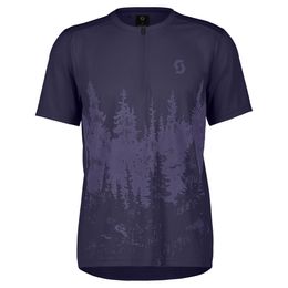 Maillot de manga corta con cremallera para hombre SCOTT Trail Flow Zip