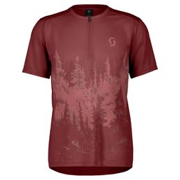 Maillot de manga corta con cremallera para hombre SCOTT Trail Flow Zip