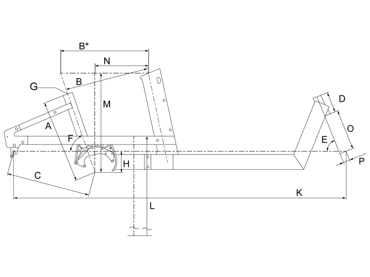 Geometry of Bergamont E-Cargoville LJ Elite