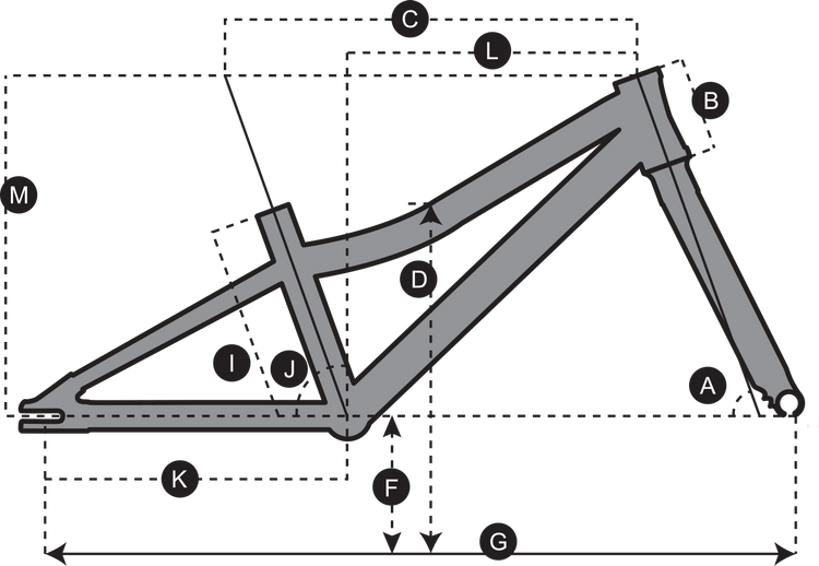 Geometry of SCOTT Roxter 16 Bike