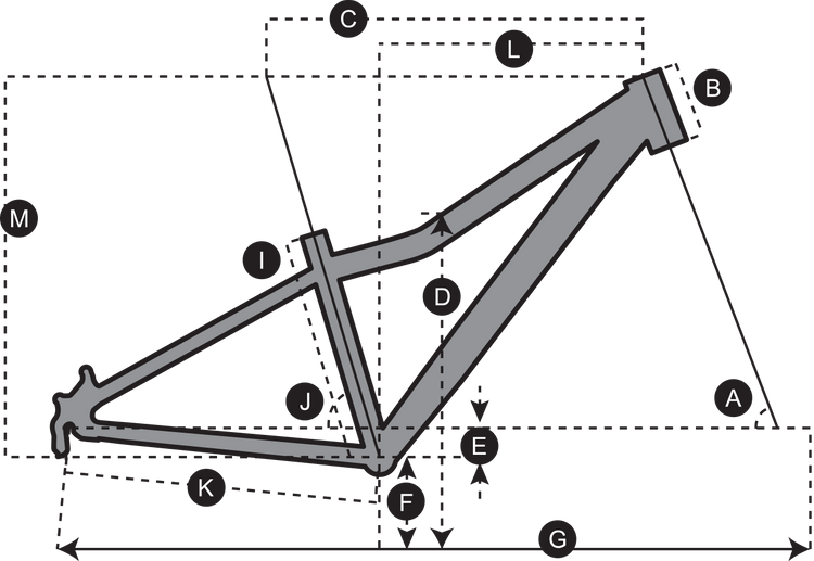 Geometry of SCOTT Scale 20 Bike yellow