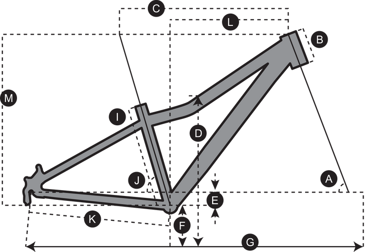 Click to zoom in Geometry of Dětské horské kolo SCOTT Scale 20
