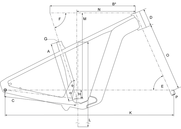 Geometry of Bergamont E-Revox Elite Rigid EQ