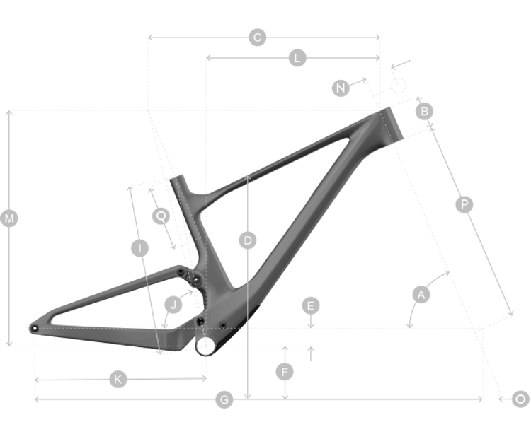 Geometry of Horské kolo SCOTT Spark 950
