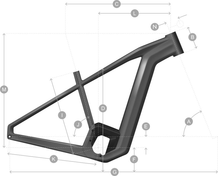 Zum Zoomen klicken Geometry of SCOTT Aspect eRIDE 910 Bike