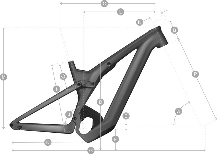 Zum Zoomen klicken Geometry of SCOTT Axis eRIDE FS 20 Bike