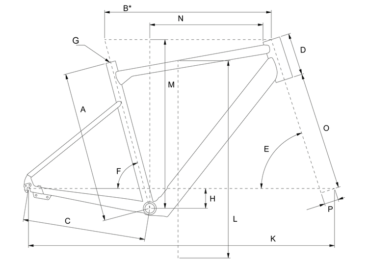 Geometry of Bergamont E-Vitess Elite Gent
