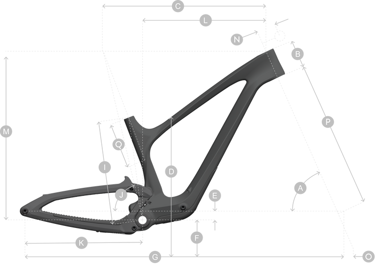 Geometry of BOLD Linkin 135 Ultimate Bike