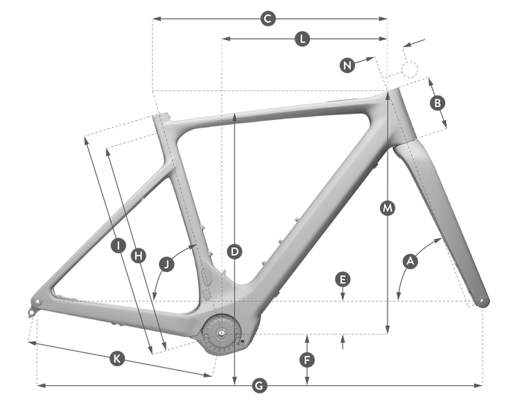 Fai clic per ingrandire Geometry of SCOTT Silence FC Bayern eRIDE Bike