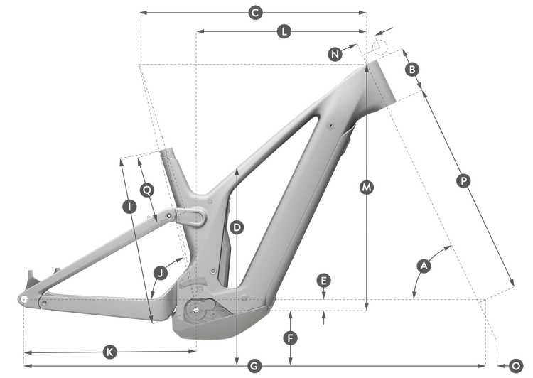 Fai clic per ingrandire Geometry of Bicicletta SCOTT Axis FS 20