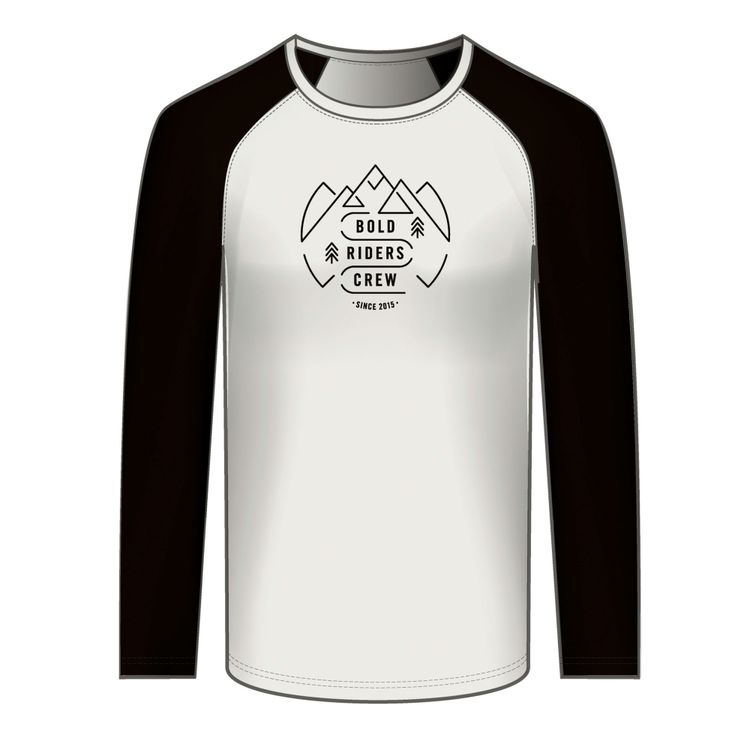 Camiseta de manga larga para hombre BOLD Rider Crew