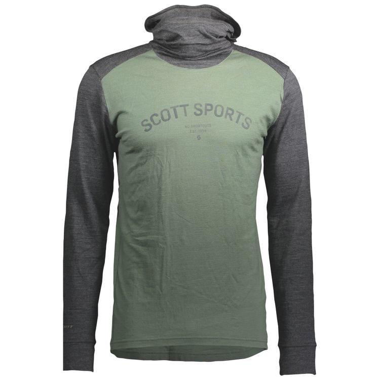 SCOTT Defined Merino l/sl Herrenhoody