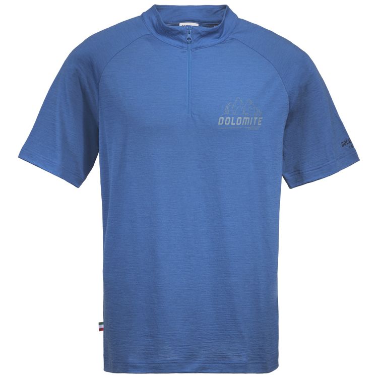 DOLOMITE Cristallo Merino Zip Short-sleeve Men's Tee