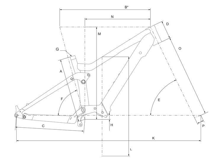 Geometry of Bergamont E-Revox FS 150 Expert