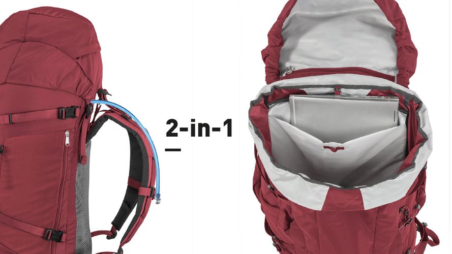 2-in-1 laptop- & H20-bladder pocket