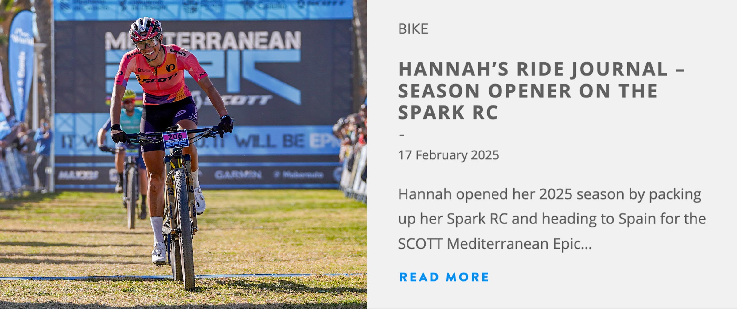 Read about Hannah's season opener at the Med Epic