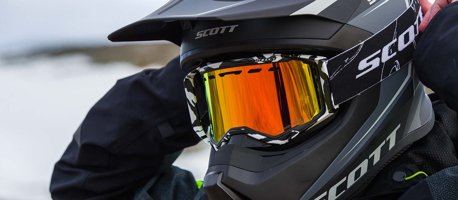 Gafas Moto de Nieve Scott Prospect Beige-Marrón-Plateado Cromado - Ahora  con un 15% de descuento