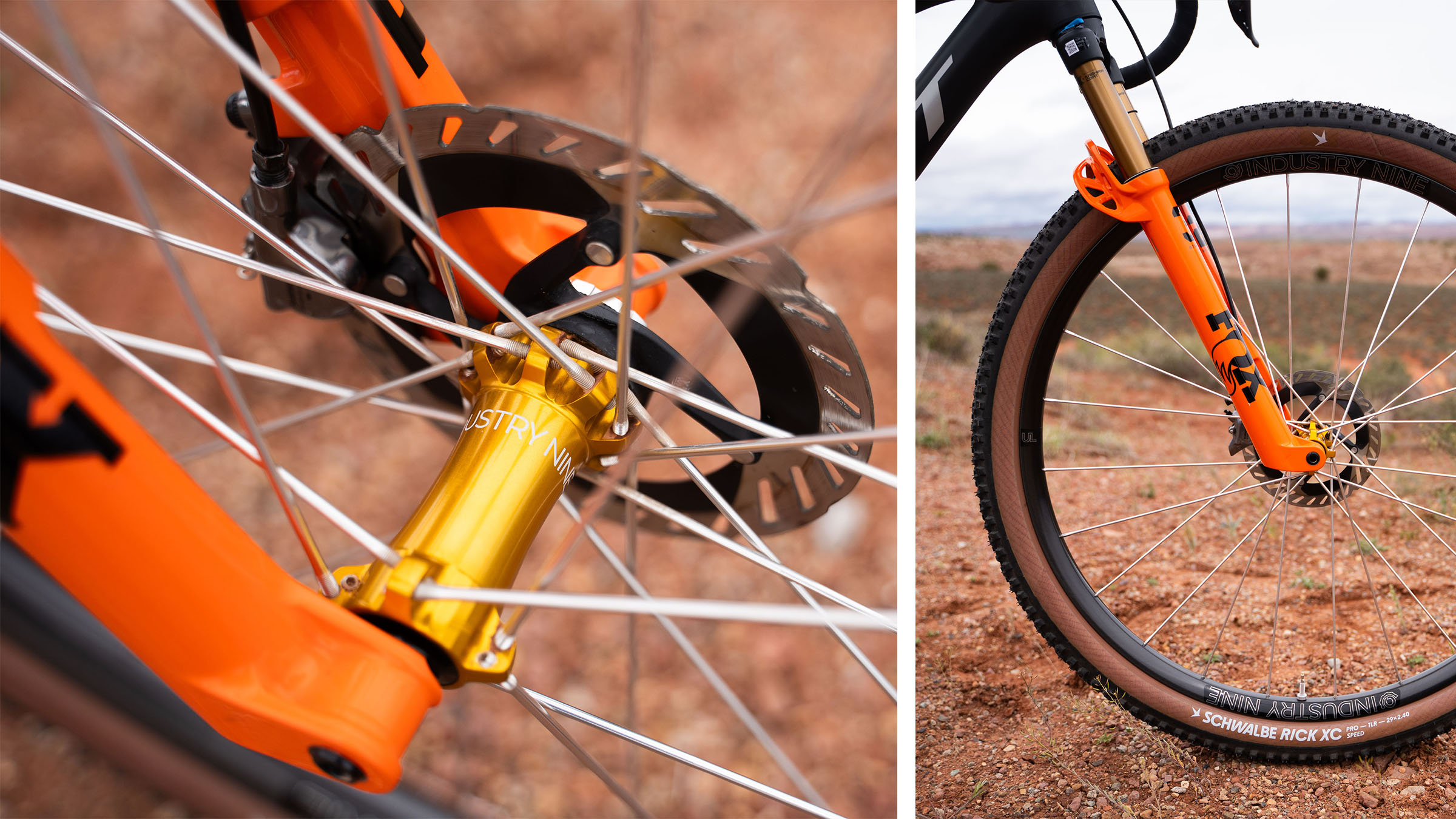 Cam's SCOTT FKT bike rolled fast with this i9 and Schwalb tire wheel combo.