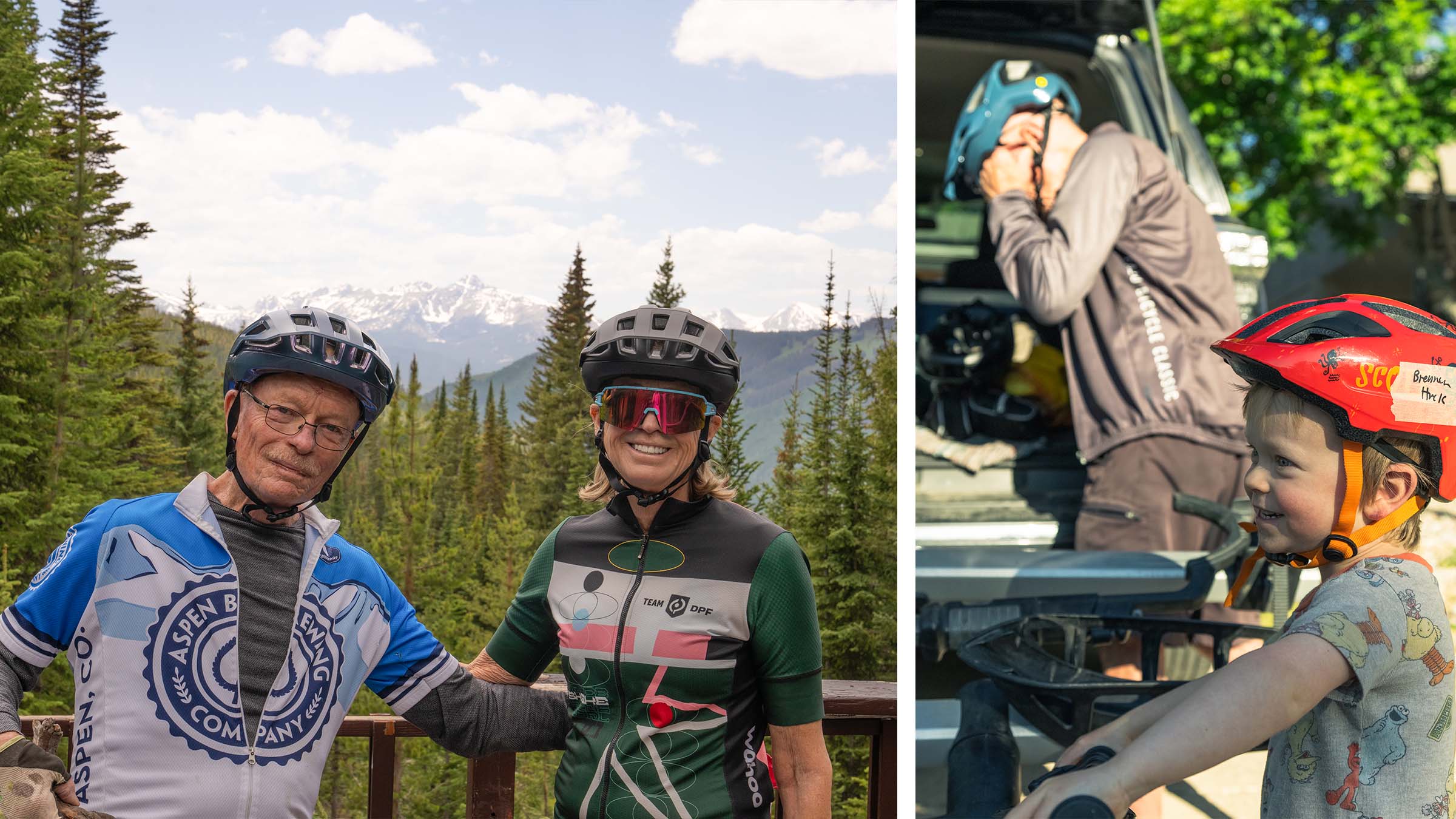 Erin Huck's parents, Terrie and Al Huck, geared up for their intergenerational bike packing trip