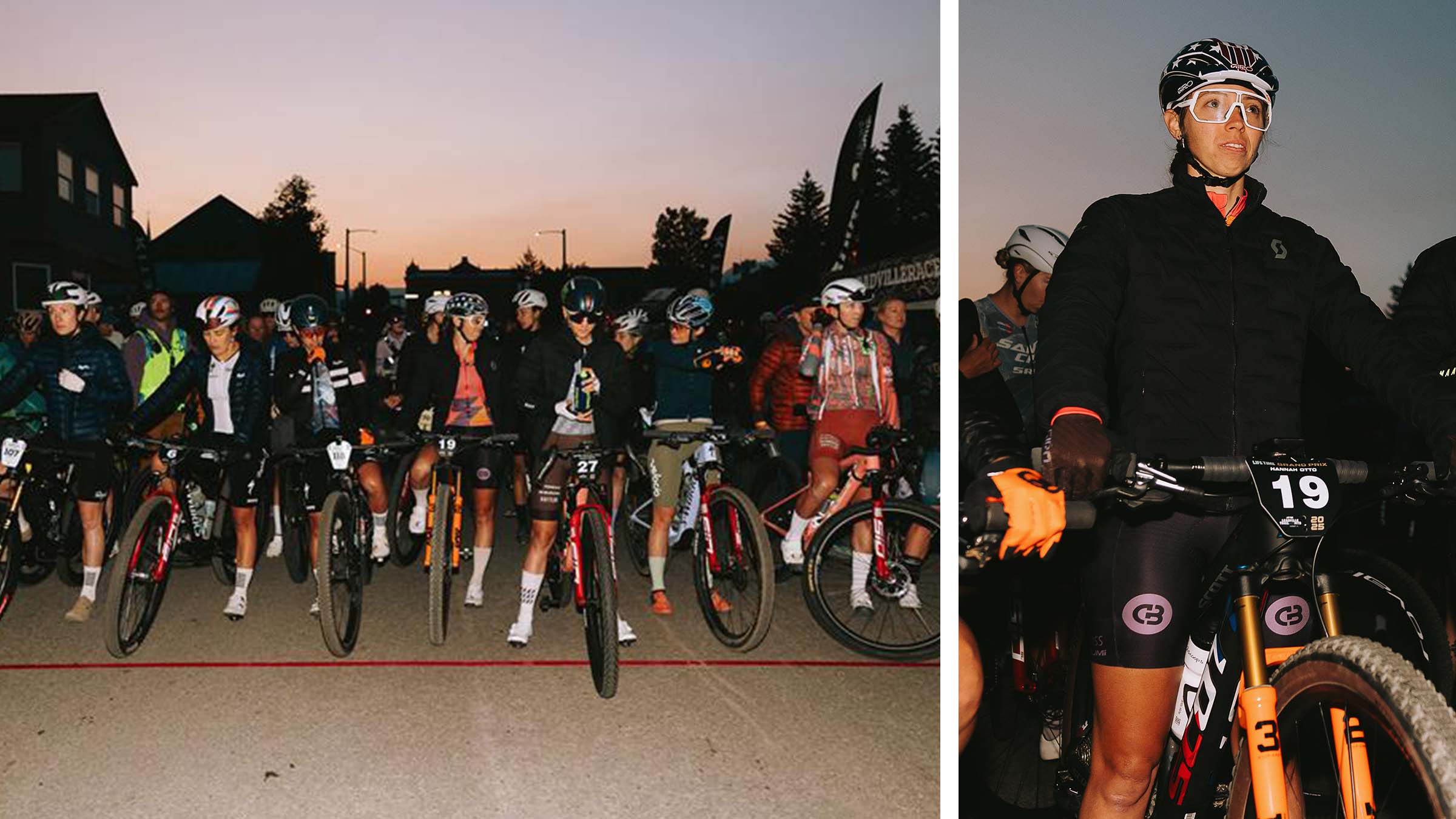 Hannah Otto at the 2025 Leadville 100 start line