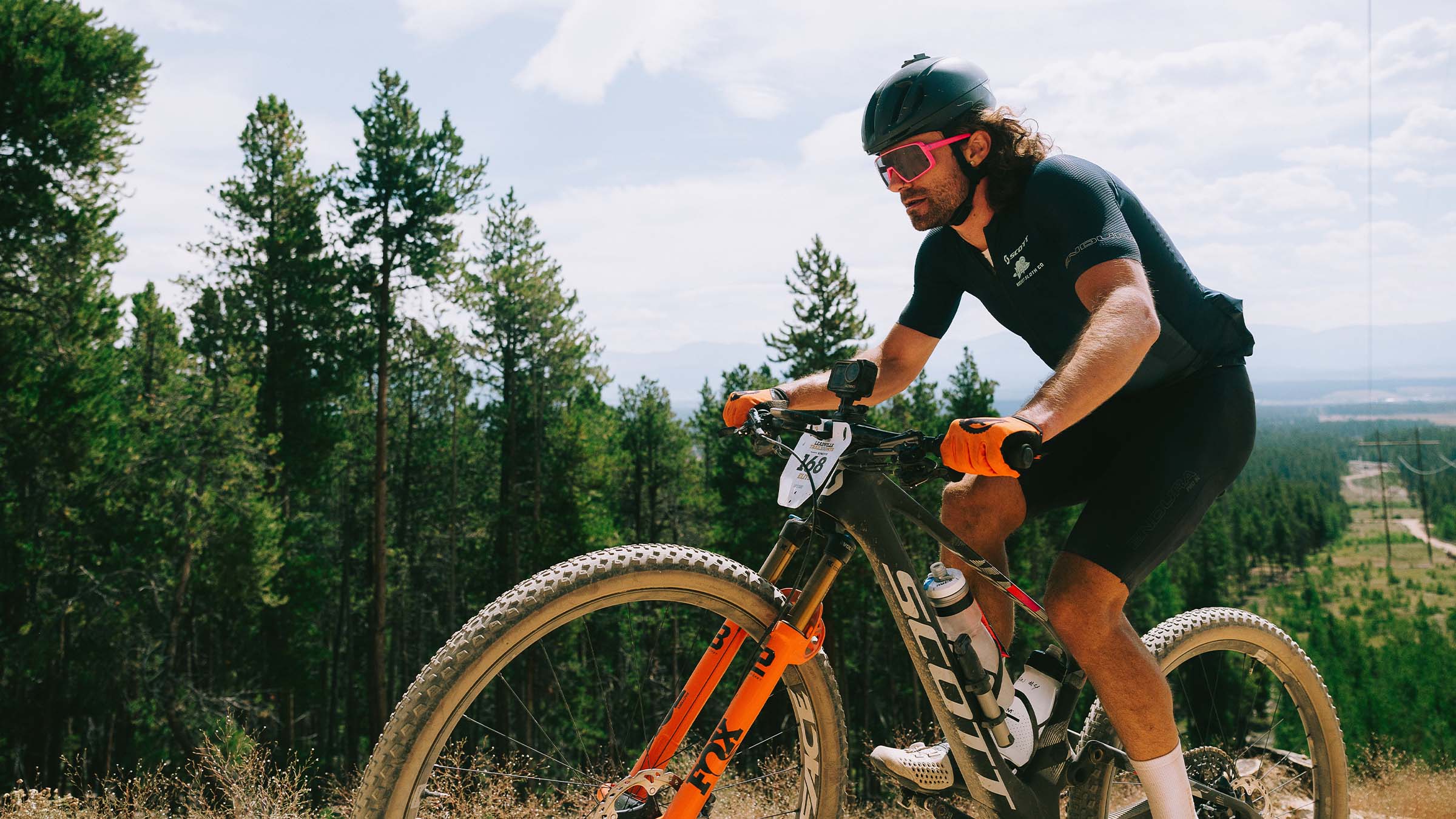 Ryan Standish powers up Columbine at the 2025 Leadville 100