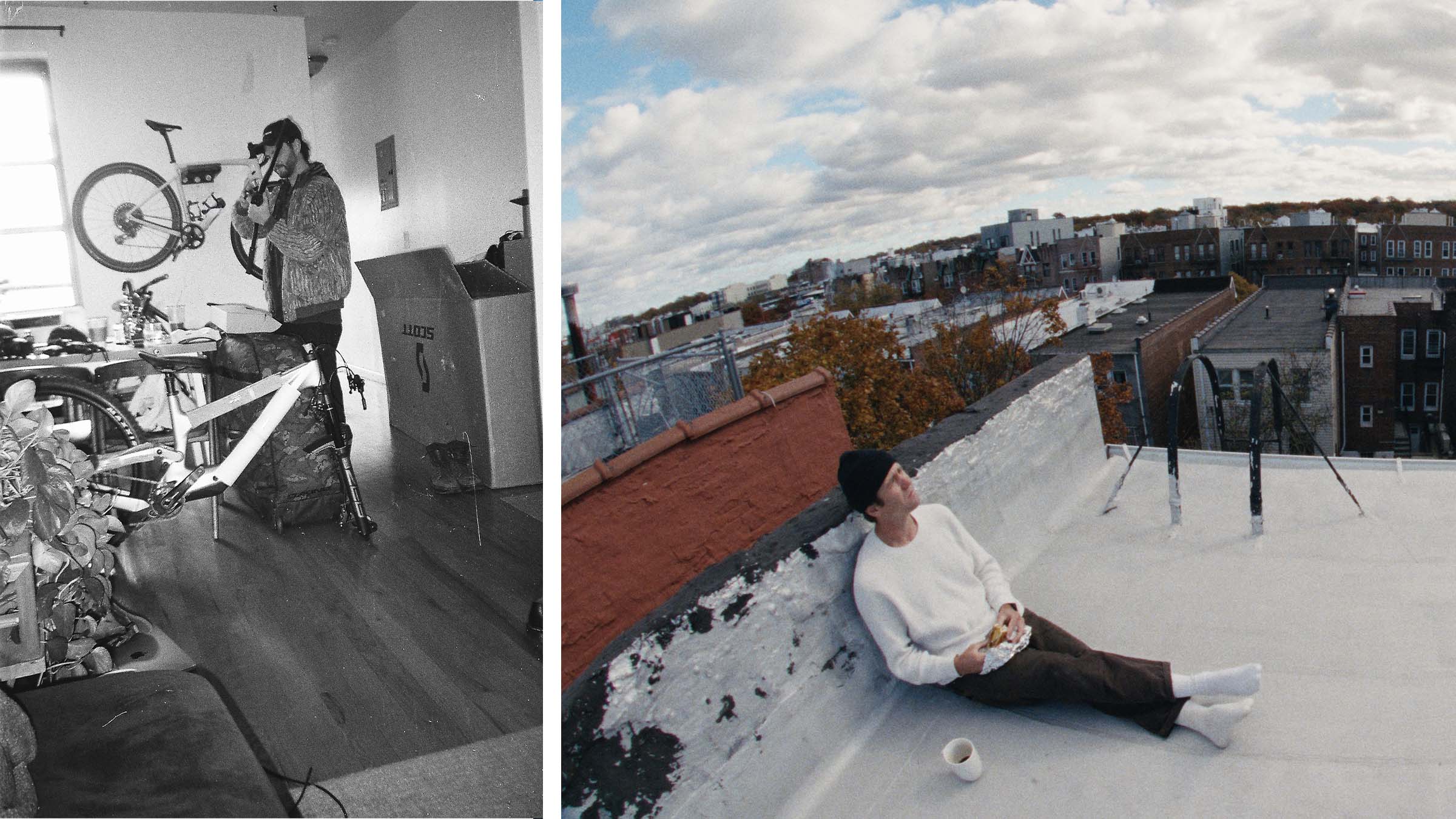 Drew Boxold, Tanner Stephens, and Wiley Kaupas building up their SCOTT Ransom bikes