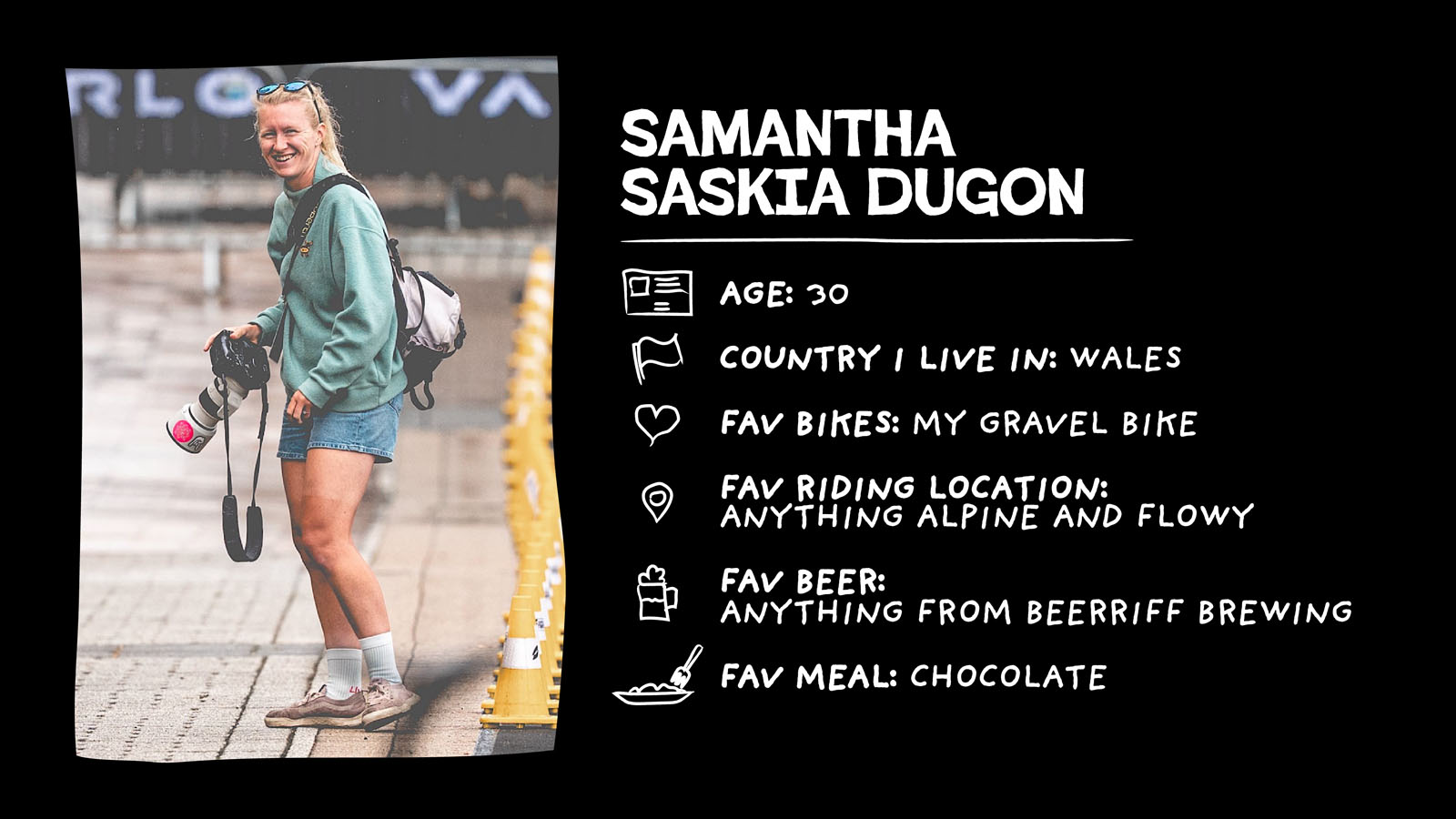 Presentation of Saskia Dugon with some random facts about her