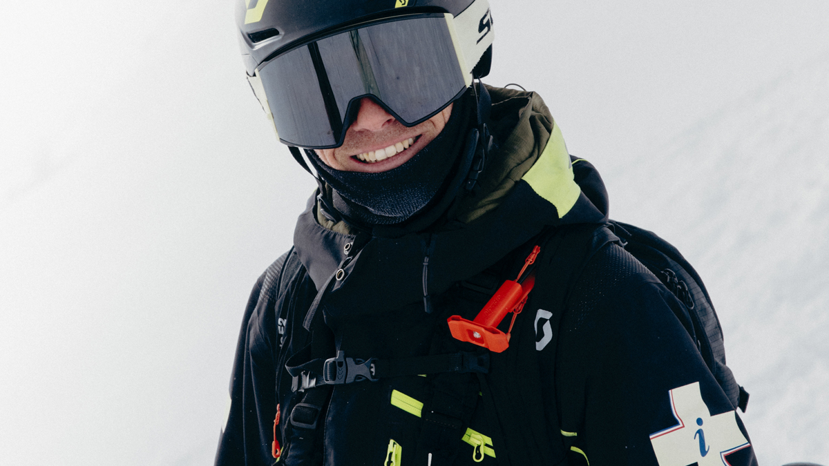 Ski patroller smiling at the camera