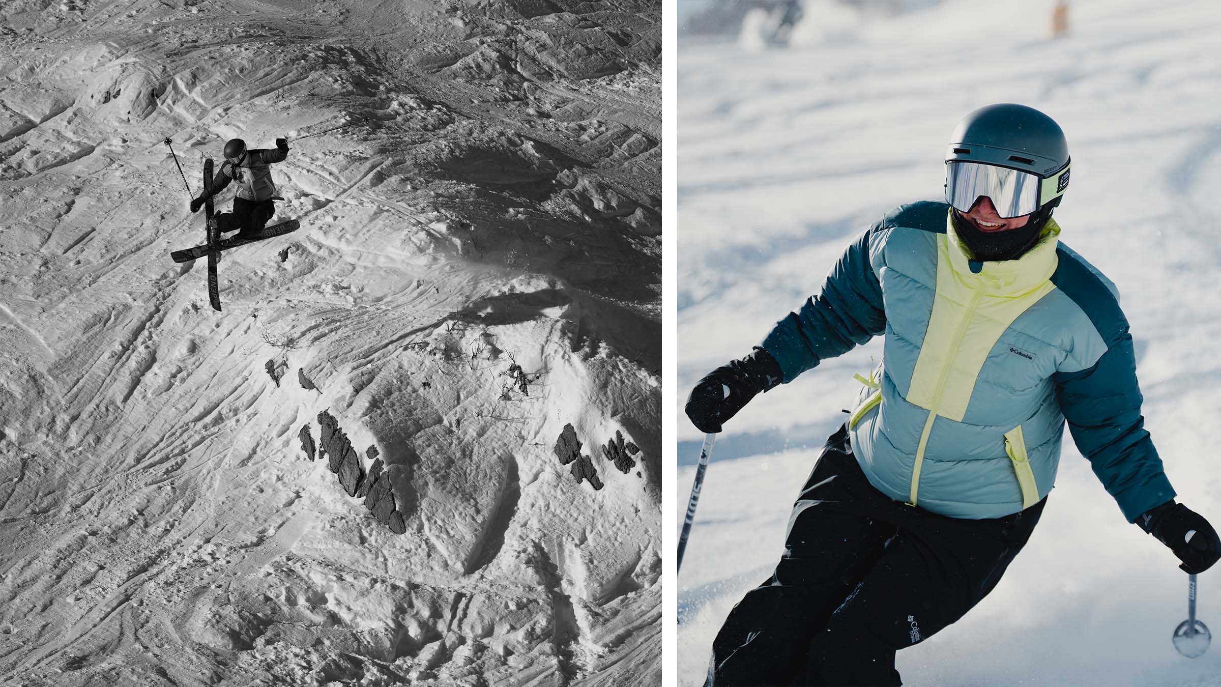 Wynter McBride skiing at Snowbasin Resort in her hometown of Ogden, Utah.