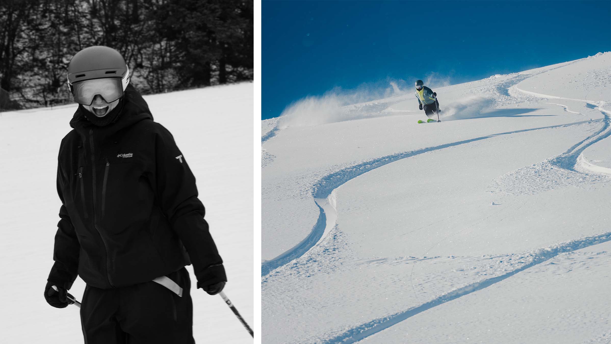 Wynter McBride skiing at Snowbasin Resort in her hometown of Ogden, Utah.